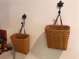 Longaberger Baskets and Hooks