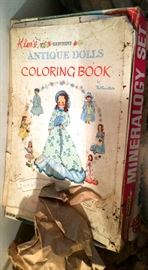 vintage colorong book