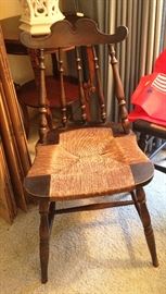 Rush seat vintage Chair