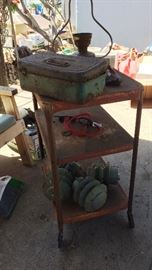 very shabby chic metal cart