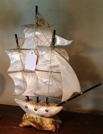 Mother of Pearl boat