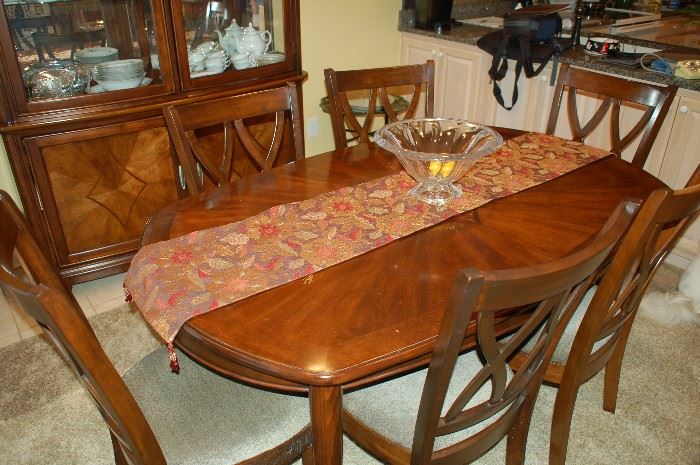 Hecho brown cherry dining table