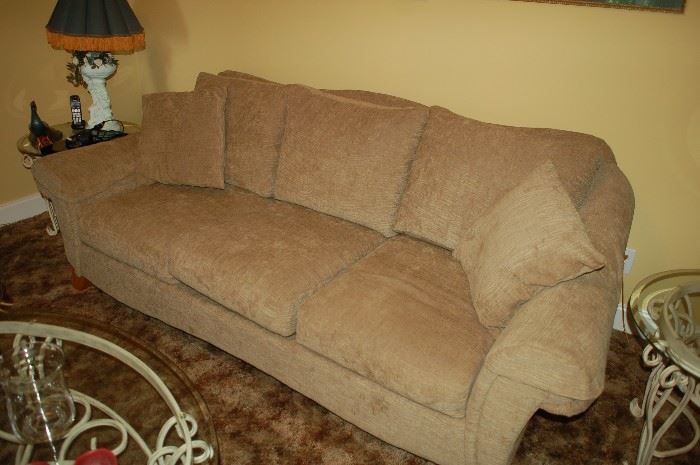 2nd view - American  Home Collection tan couch
