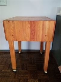 Butcher Block on Stand