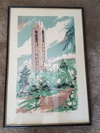 KU Campanile Silk Screen