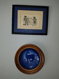 Don Quixote Etching, Collectors Plate