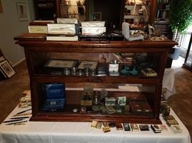 Shaeffers, Parker, Hallmark pens and pencils, napkin rings, match safes, match box covers