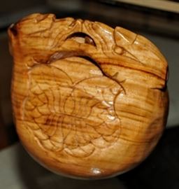 wooden carved gong 