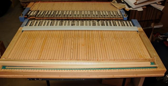 TWO VINTAGE PIANO KEYBOARDS 