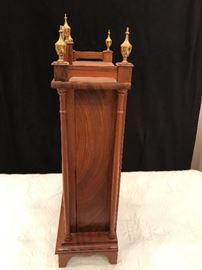 Custom made cabinet mantle clock - working has key
