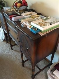 Side board and costume Jewelry
