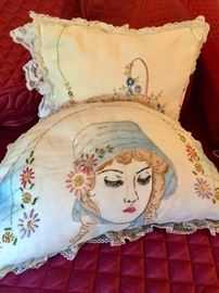 Hand stitched pillows 