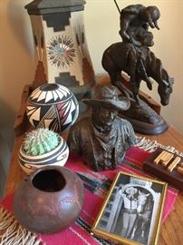 Native American, Southwestern, Indian pottery and decor 