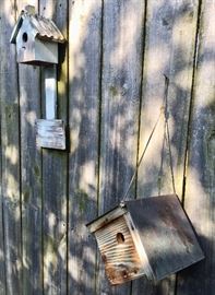 Two of many birdhouses