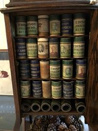 Amberola Wax Cylinders with Cases