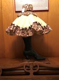 Handmade Ladies Boot Lamp