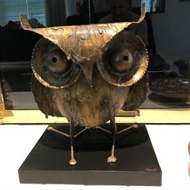 Brutalist Owl by C. Jere - 1968