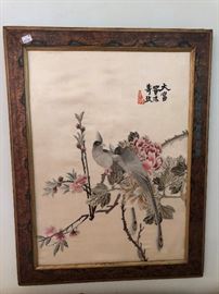 Silk Frame Oriental Framed Art