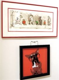 Framed Dog Art