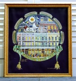 Pam Heidt, Galveston Mardi Gras Framed Print