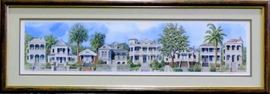 Pam Heidt Framed Galveston Historic Homes Tour Print