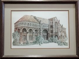Old Red Framed Print by Pam Heidt, 1981 Out of Print
