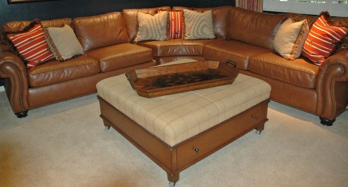 Bernhardt Sectional Sofa with Sleeper