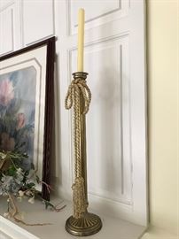 Brass candlestick (pair)