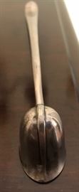 Silver plate large serving spoon
