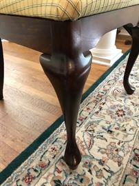 Henredon dining chair leg detail