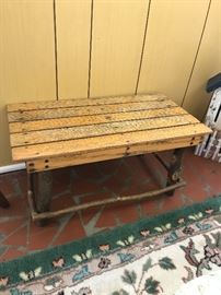 Rustic vintage bench