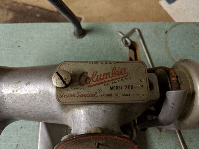 Columbia Commercial sewing machine 