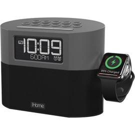 iHome Bluetooth Dual Alarm FM Clock Radio with Spe ...