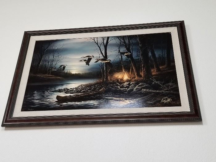 Terry Redlin Canvas Print"Evening Glow" Legacy Edition