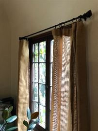 Window Curtain and Rod Set
