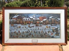 Charles Wysocki Signed "Bostonians and Beans"