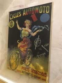 Cycles Automoto Pieces Detachees framed poster