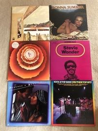 Records by Artists, Stevie Wonder, Donna Summer, Kool and The Gang, Led Zepplin