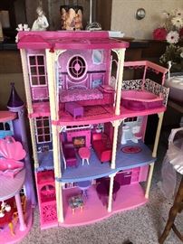 Barbie 3 Story Dream Townhouse Doll House w/ Elevator & Accessories