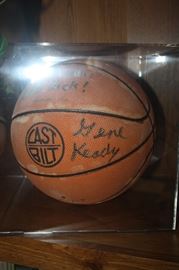 Autograph Basketball ~ Gene Keady - Purdue Basketball Coach 