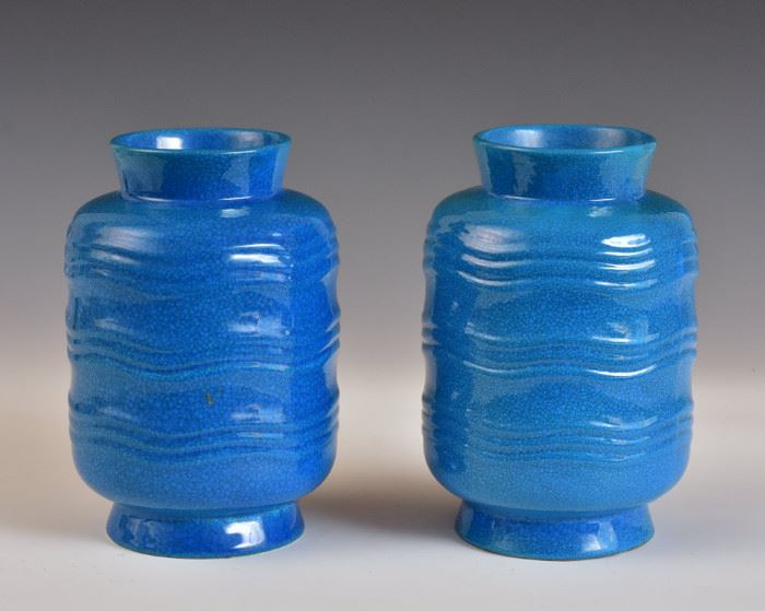 Pair of Boch Freres Vases