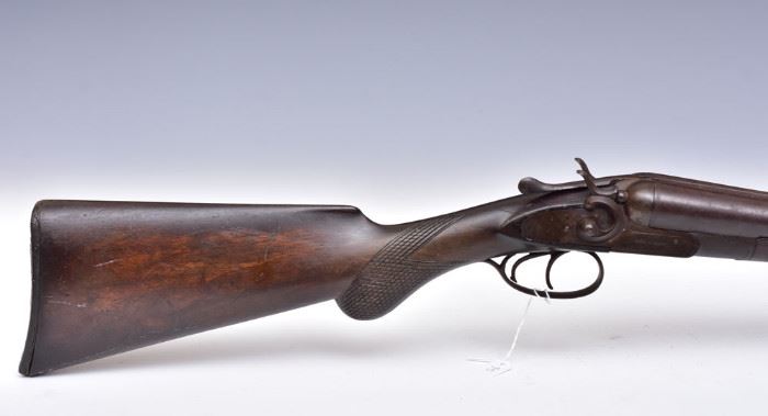 Keystone Shotgun
29 3/4" long barrel
stamped Keystone Arms Co., circa 1883