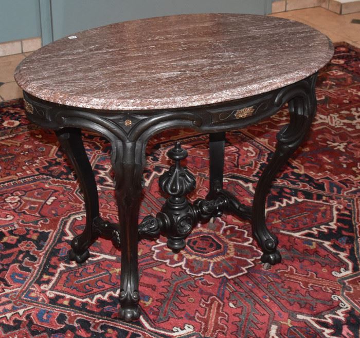 Victorian Marble Top Center Table