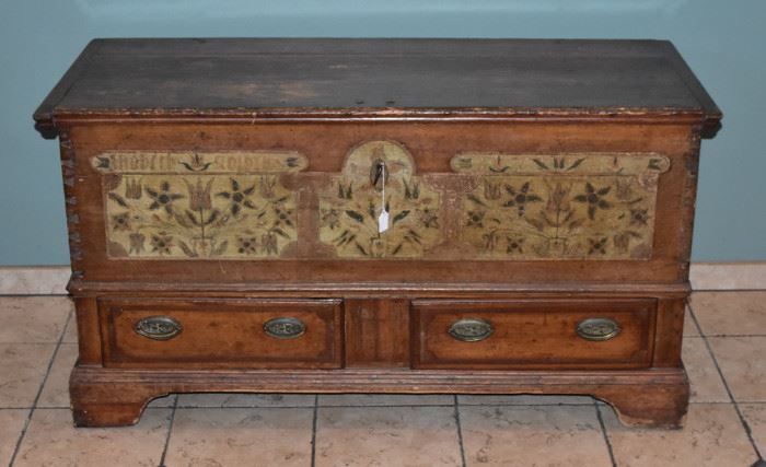 Pennsylvania Paint Decorated Dower Chest