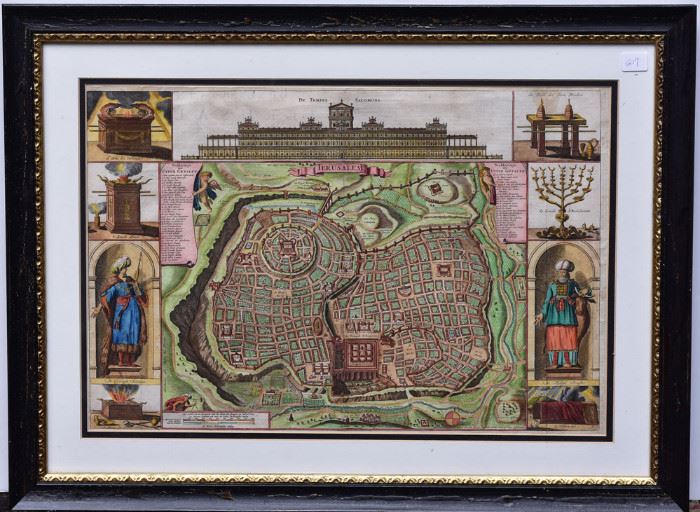 Map Of Bird's Eye View Of Jerusalem