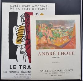 Gallery Exhibition Posters (4)
including Poliakoff, Leger (2) and
Lhote
largest 30" x 20 1/2"