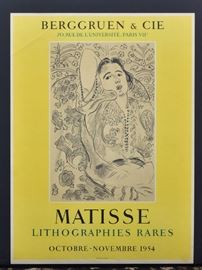 Henri Matisse Exhibition Posters (2)
Jacques Dubourg along with
Berggruen & Cie
both 25 1/2" x 18"
