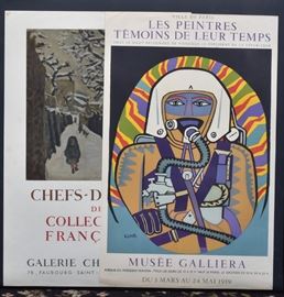 Gallery Exhibition Posters (4)
including Buffet, Gromaire, Lhote and
Bonnard
largest 30" x 21"
