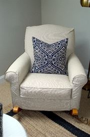 Arhaus rocking chair.