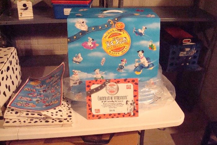 2001 McDonald's new in box 101 Dalmatians happy meals collection with happy meal containers. 